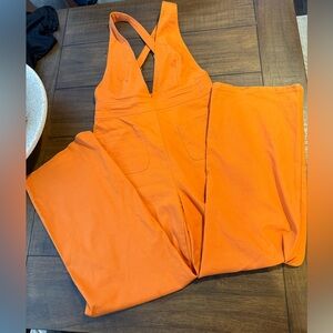 Sincerely Jules Vibrant Orange Jumpsuit